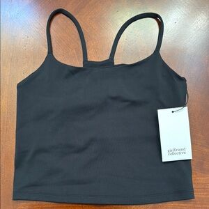 Girlfriend Collective Black Crop Top